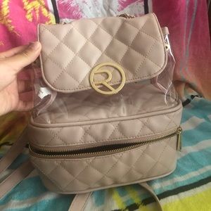 Beige Small Medium Backpack